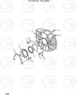 9200 FLYWHEEL HOUSING R130W, Hyundai