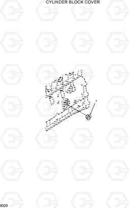 9320 CYLINDER BLOCK COVER R130W, Hyundai