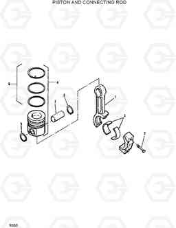 9350 PISTON & CONNECTING ROD R130W, Hyundai