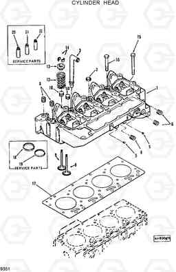 9351 CYLINDER HEAD R130W, Hyundai