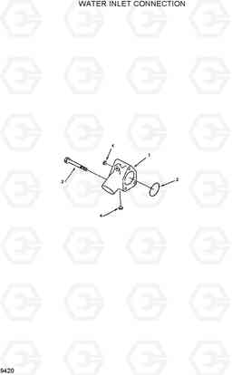 9420 WATER INLET CONNECTION R130W, Hyundai