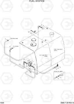 1020 FUEL SYSTEM R130W-3, Hyundai