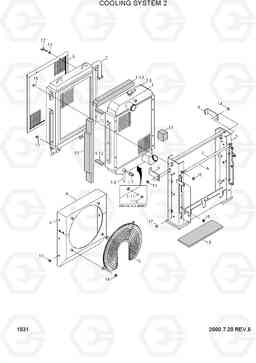 1031 COOLING SYSTEM 2 R130W-3, Hyundai