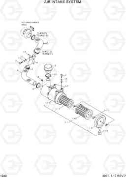 1040 AIR INTAKE SYSTEM R130W-3, Hyundai