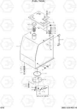 1070 FUEL TANK R130W-3, Hyundai