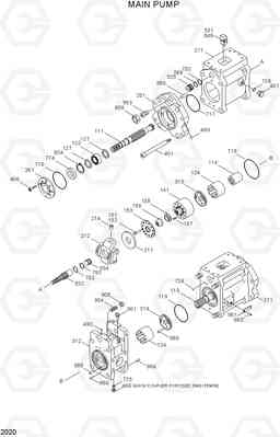 2020 MAIN PUMP R130W-3, Hyundai