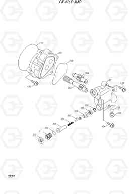 2022 GEAR PUMP R130W-3, Hyundai