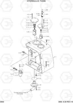 2030 HYDRAULIC TANK R130W-3, Hyundai