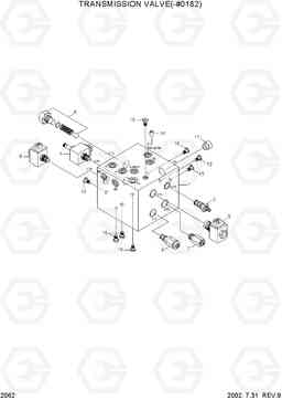 2062 TRANSMISSION VALVE(-#0182) R130W-3, Hyundai