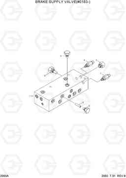 2063A BRAKE SUPPLY VALVE(#0183-) R130W-3, Hyundai