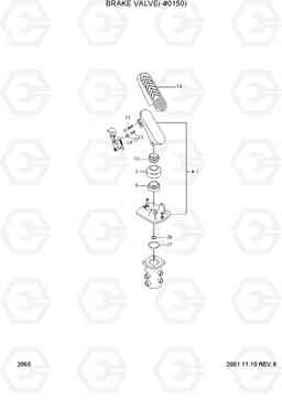 2065 BRAKE VALVE(-#0150) R130W-3, Hyundai