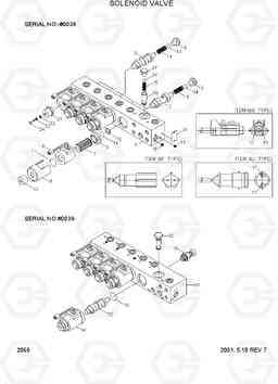 2066 SOLENOID VALVE R130W-3, Hyundai
