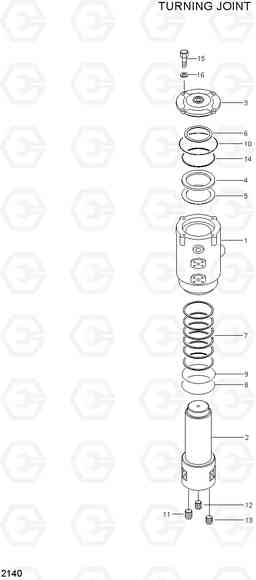 2140 TURNING JOINT R130W-3, Hyundai