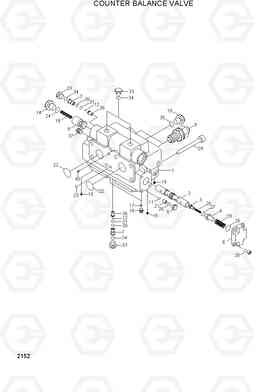 2152 COUNTER BALANCE VALVE R130W-3, Hyundai