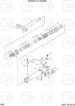 2160 BOOM CYLINDER R130W-3, Hyundai