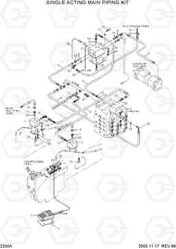 2230A SINGLE ACTING MAIN PIPING KIT R130W-3, Hyundai