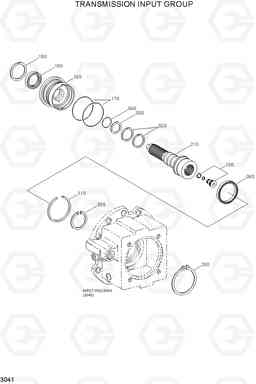 3041 TRANSMISSION INPUT GROUP R130W-3, Hyundai