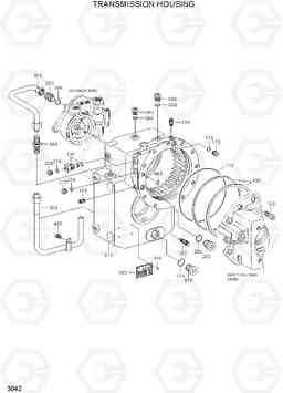 3042 TRANSMISSION HOUSING R130W-3, Hyundai