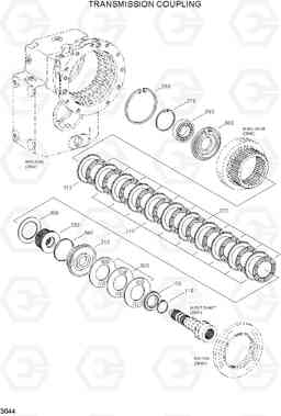 3044 TRANSMISSION COUPLING R130W-3, Hyundai