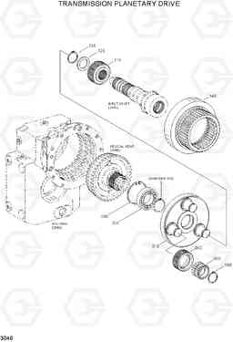 3046 TRANSMISSION PLANETARY DRIVE R130W-3, Hyundai