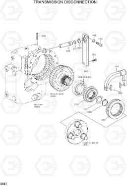 3047 TRANSMISSION DISCONNECTION R130W-3, Hyundai