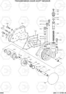 3049 TRANSMISSION GEAR SHIFT SENSOR R130W-3, Hyundai