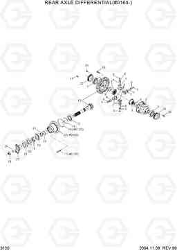 3130 REAR AXLE DIFFERENTIAL(#0164-) R130W-3, Hyundai