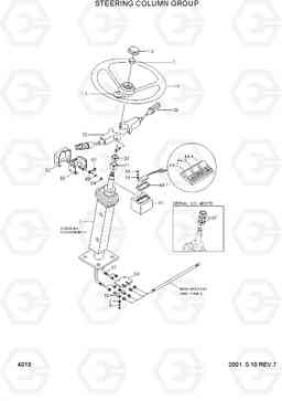 4010 STEERING COLUMN GROUP R130W-3, Hyundai