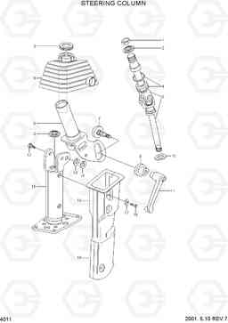4011 STEERING COLUMN R130W-3, Hyundai