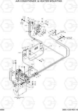 4050 AIR CONDITIONER & HEATER MOUNTING R130W-3, Hyundai