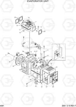 4061 EVAPORATOR UNIT R130W-3, Hyundai