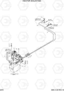 4070 HEATER MOUNTING R130W-3, Hyundai