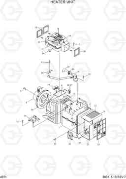 4071 HEATER UNIT R130W-3, Hyundai
