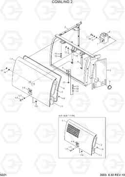 5021 COWLING 2 R130W-3, Hyundai