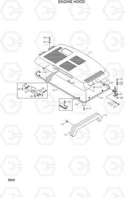 5030 ENGINE HOOD R130W-3, Hyundai