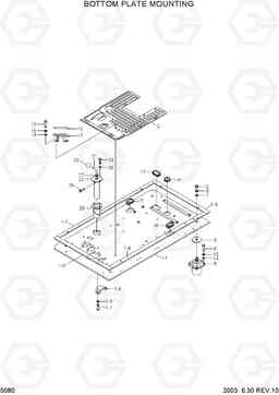 5080 BOTTOM PLATE MOUNTING R130W-3, Hyundai