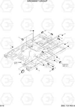 5110 GROMMET GROUP R130W-3, Hyundai