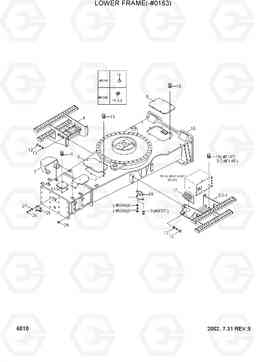 6010 LOWER FRAME(-#0163) R130W-3, Hyundai