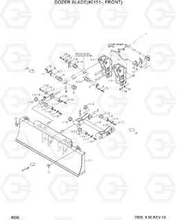 6035 DOZER BLADE(#0151-, FRONT) R130W-3, Hyundai