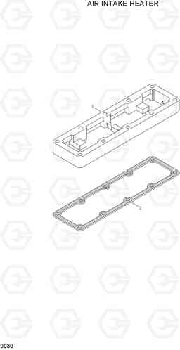 9030 AIR INTAKE HEATER R130W-3, Hyundai