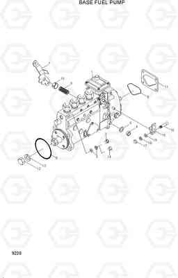 9220 BASE FUEL PUMP R130W-3, Hyundai