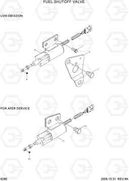 9280 FUEL SHUTOFF VALVE R130W-3, Hyundai