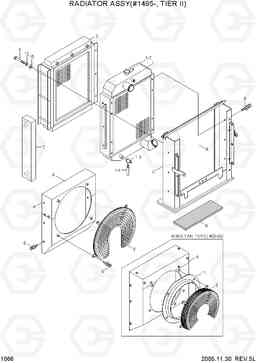 1066 RADIATOR ASSY(#1495-, TIER II) R140LC-7, Hyundai
