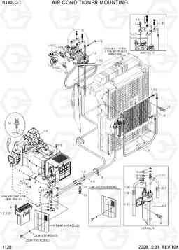 1120 AIR CONDITIONER MOUNTING R140LC-7, Hyundai