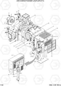 1130 AIR CONDITIONER UNIT(-#1277) R140LC-7, Hyundai