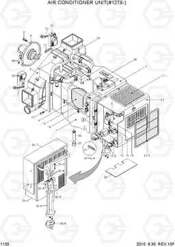 1135 AIR CONDITIONER UNIT(#1278-) R140LC-7, Hyundai