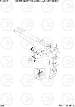 2035 BOOM ELECTRIC(#0234-, ADJUST BOOM) R140LC-7, Hyundai