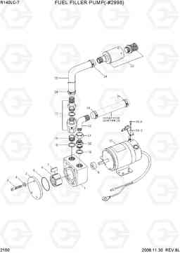 2100 FUEL FILLER PUMP(-#2998) R140LC-7, Hyundai