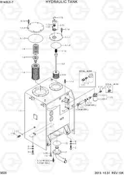 3020 HYDRAULIC TANK R140LC-7, Hyundai