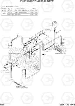 3250 PILOT HYD PIPING(BASE 3, OPT) R140LC-7, Hyundai